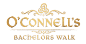 O'Connell's Bar logo with elegant design and gold accents in Dublin.