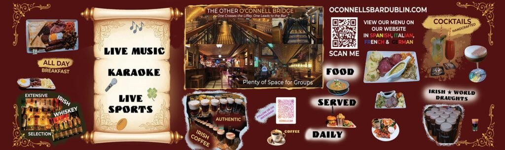 Cozy Dublin pub interior with wooden decor and lively atmosphere.